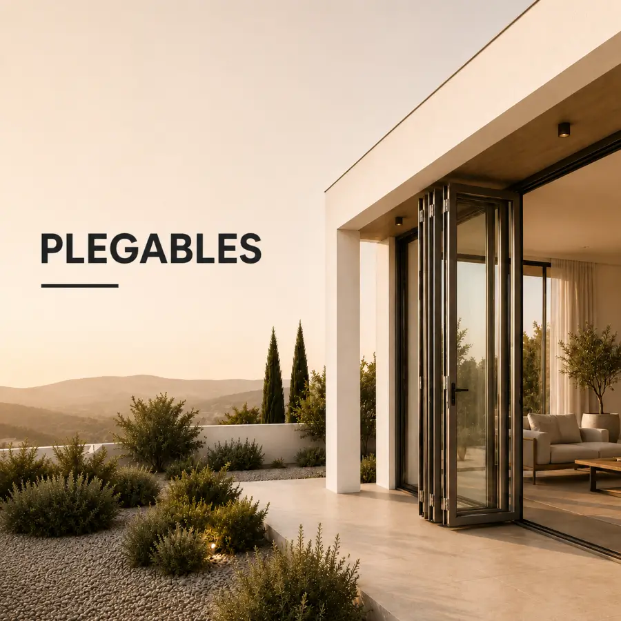 Puerta plegable de aluminio GALCA
