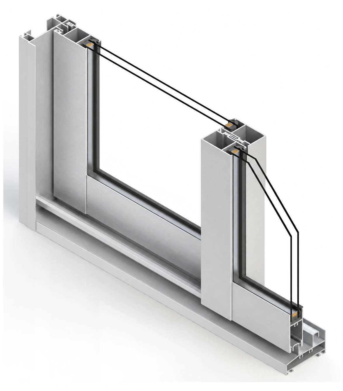 Perfil de aluminio de Serie C-800